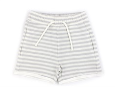 Lil Atelier oyster mushroom/coconut milk striped shorts